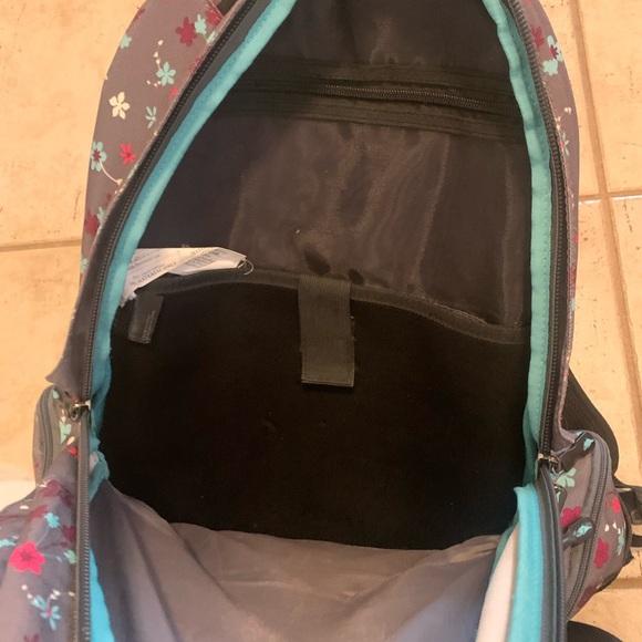 Roots Floral Pattern Large School/Travel Backpack - Picture 2 of 10